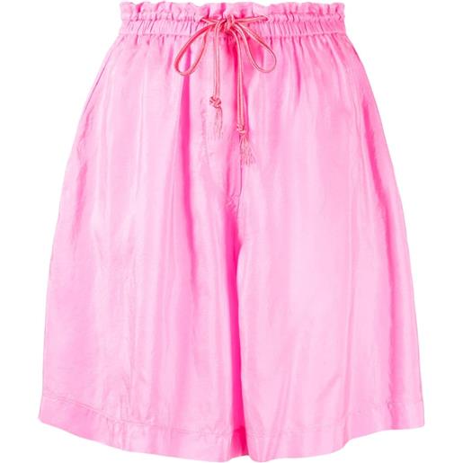 Forte Forte shorts con pieghe - rosa