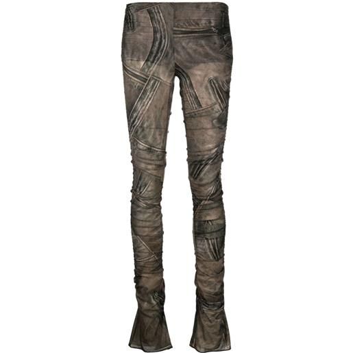 Blumarine pantaloni dritti - marrone