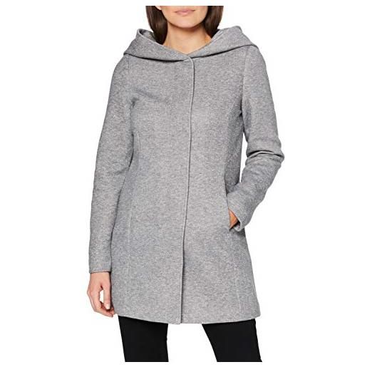 Vero moda vmverodona ls jacket noos giubbotto, grigio (light grey melange light grey melange), 48 (taglia unica: x-large) donna
