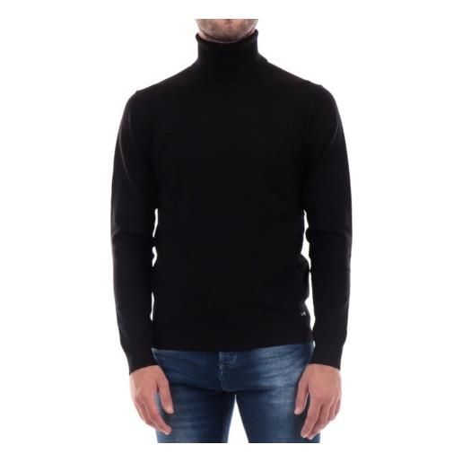 Markup d/v f12 maglia dolcevita viscosa nera uomo