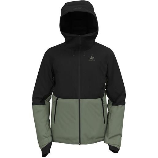 Odlo ski bluebird s-thermic jacket verde s uomo