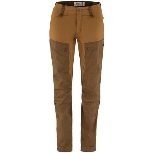 Fjällräven keb curved pants marrone 40 / long donna