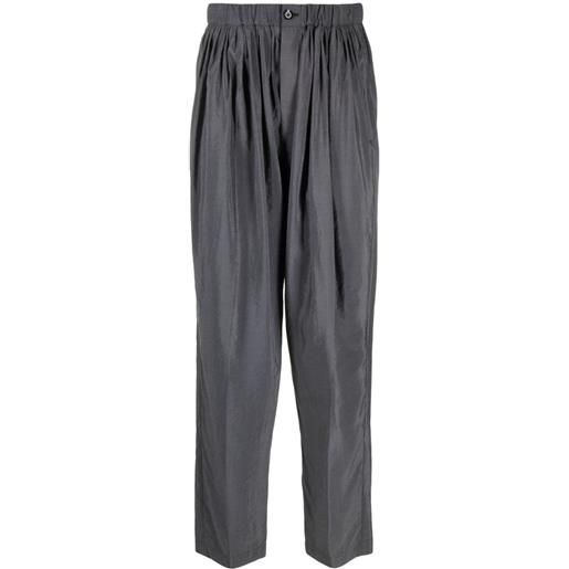 LEMAIRE pantaloni plissettati - grigio