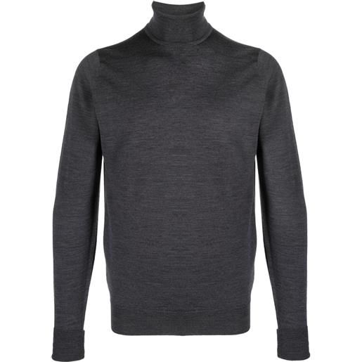 John Smedley maglione richards a collo alto - grigio