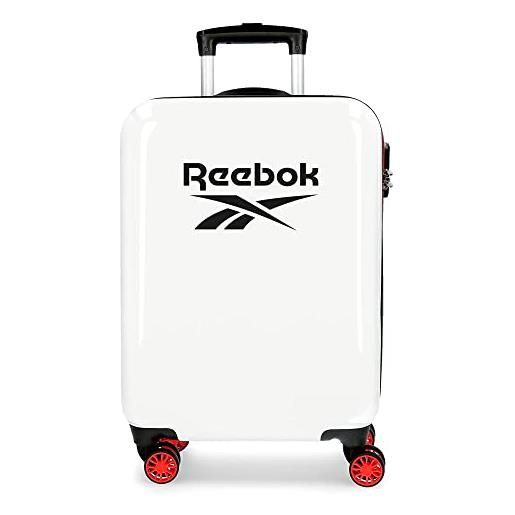 Reebok maveryck cabin suitcase rosso 38x55x20 cm rigido abs chiusura a combinazione laterale 34l 2.86 kg 4 doppie ruote bagaglio a mano