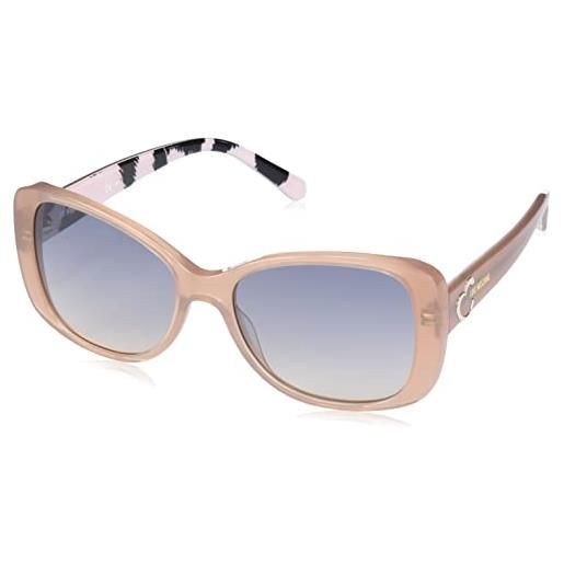 MOSCHINO LOVE mol054/s occhiali da sole, nero e rosa, 56 donna
