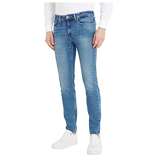 Calvin Klein Jeans slim taper, uomo, denim grey, 36w / 32l