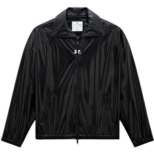 Courrèges giacca leggera con stampa - nero