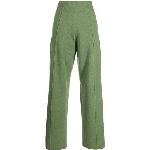 Pringle of Scotland pantaloni con vita elasticizzata - verde