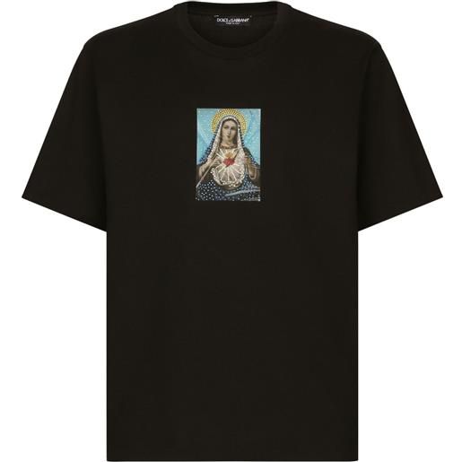 Dolce & Gabbana t-shirt con stampa grafica - nero