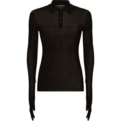 Dolce & Gabbana maglione con bottoni - nero