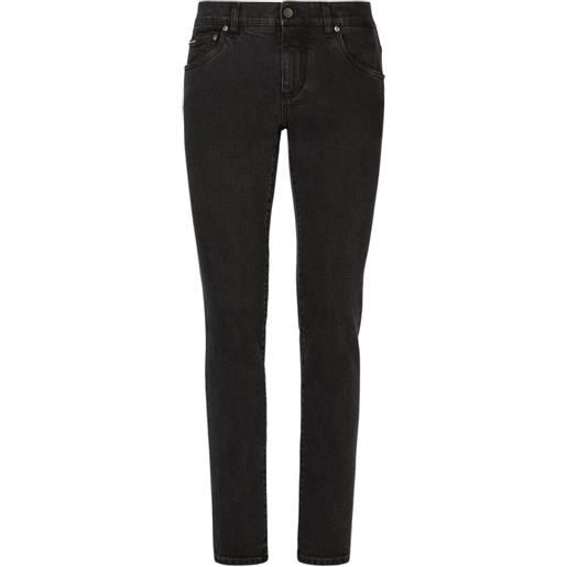 Dolce & Gabbana jeans con applicazione - nero