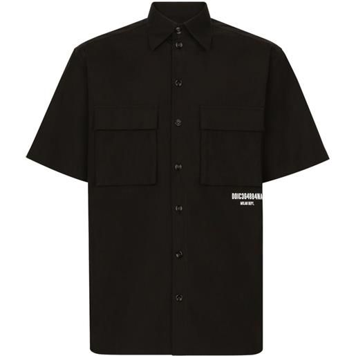 Dolce & Gabbana camicia con stampa - nero