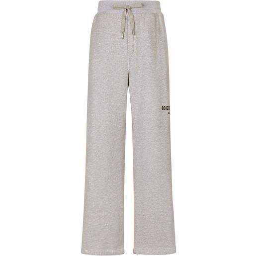 Dolce & Gabbana pantaloni sportivi con stampa - grigio