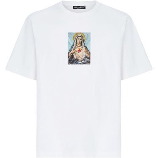 Dolce & Gabbana t-shirt con stampa grafica - bianco