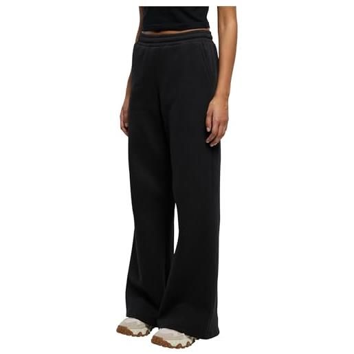Urban Classics ladies organic ultra wide sweat pants pantaloni, black, xxl donna