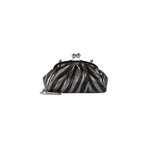 Annabella pochette donna argento in pelle con Swarovski 1318