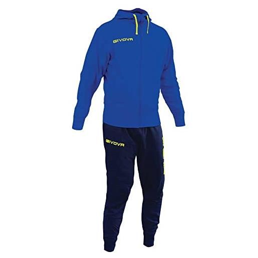 GIVOVA tuta king cotone terry (poker) grigio/blu tg. S