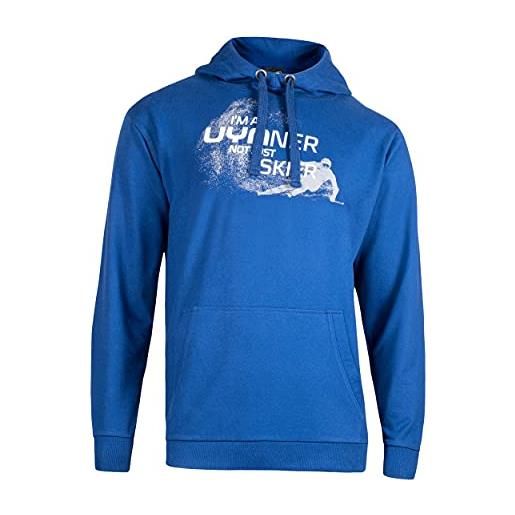 UYN uynner club skier sweatshirt, giacca unisex-adulto, estate blue, s