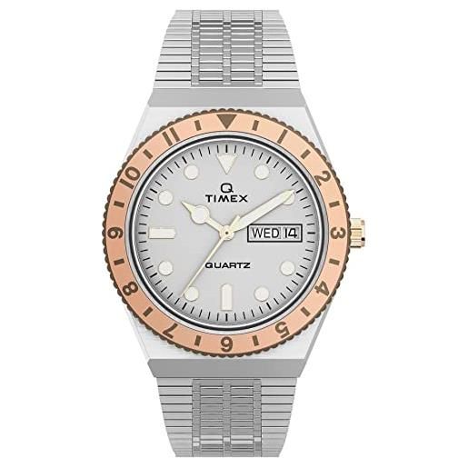 Timex orologio analogico al quarzo uomo con cinturino in acciaio inossidabile tw2u95600