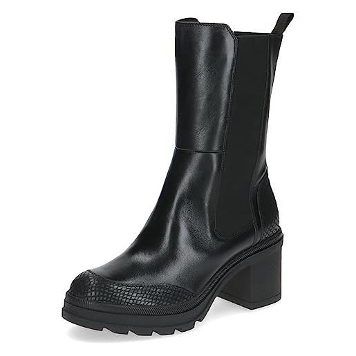 CAPRICE 9-25400-41, stivaletti con tacco donna, nero (black comb), 38 eu