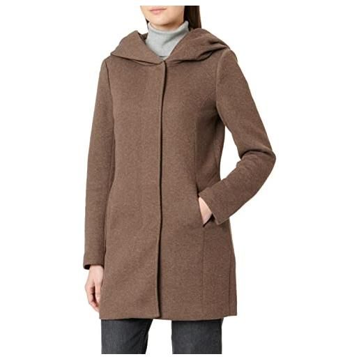 Only classic coat cappotto, hot fudge/melange, xl donna