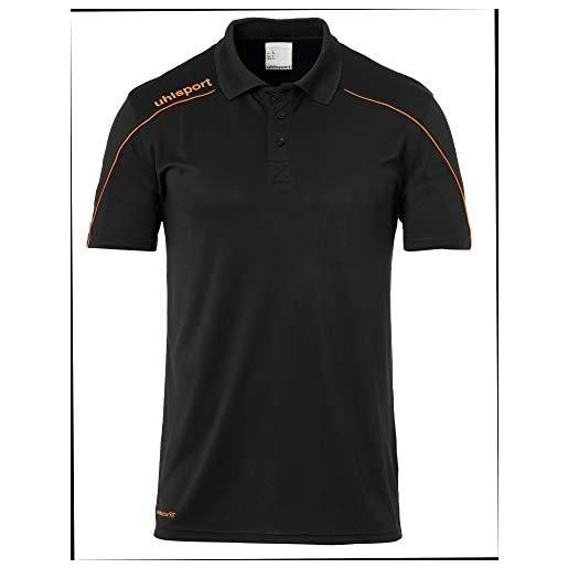 Uhlsport stream 22 polo shirt, uomo, white/black (bianco, nero), 3xl