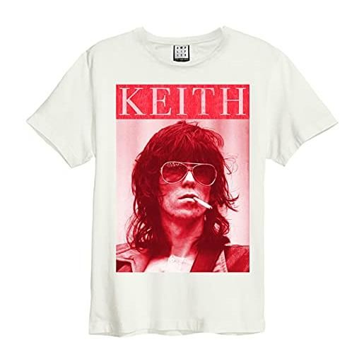 Amplified clothing the rolling stones 'kool keef' (natural) t-shirt (medium)