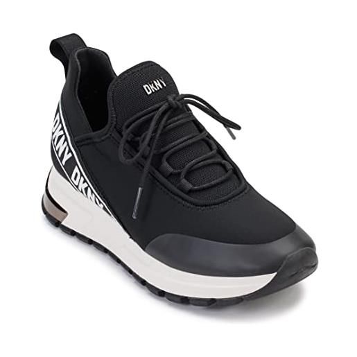 DKNY women's womens shoes mosee sneakers, donna, nero bianco, 39 eu