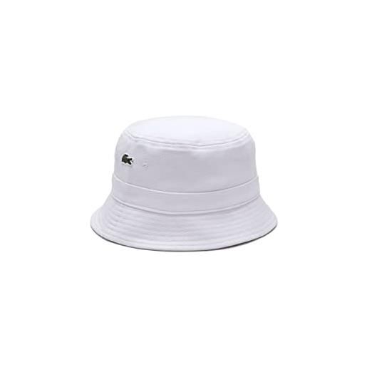 Lacoste rk2056 cappellino, white, l unisex-adulto