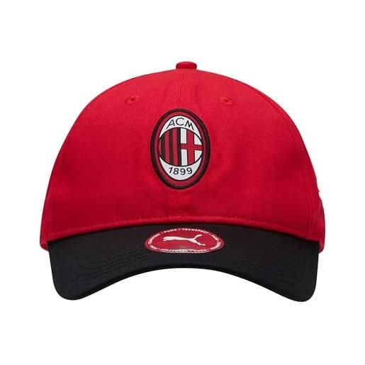 AC Milan cappellino team cap, taglia unica, for all time red-black