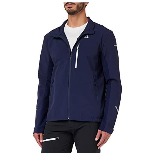 Schöffel giacca softshell da corsa, taglia m, 411 uomo, blazer blu marine, 54