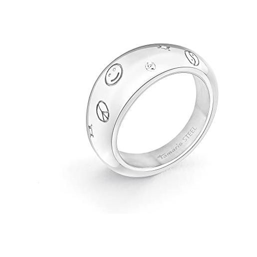 Tamaris ring tj-0355-r-56 argento, acciaio inossidabile, zirconia cubica