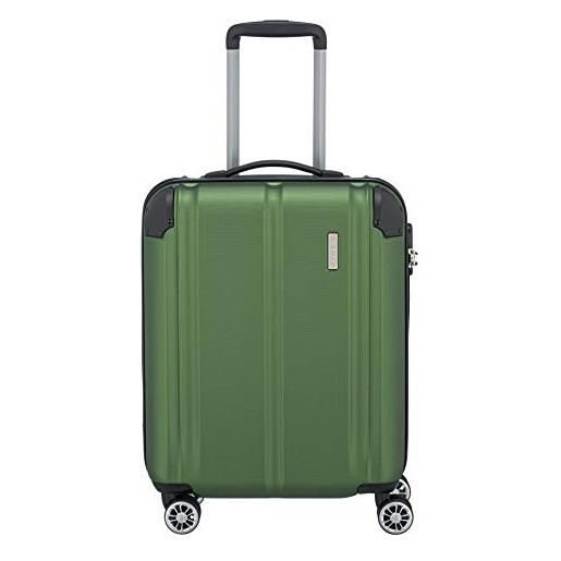 Travelite city 4w trolley, bagaglio a mano, 55 cm, verde