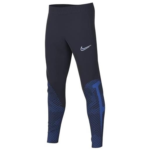 Nike unisex kids pants y nk df strk pant kpz, obsidian/obsidian/royal blue/white, s
