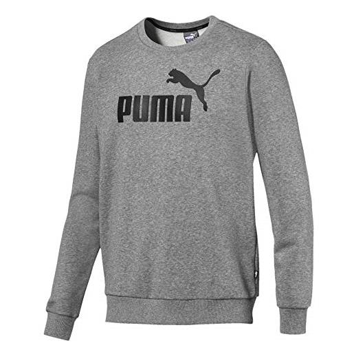 Puma essentials crew, felpa uomo, grigio erica, s