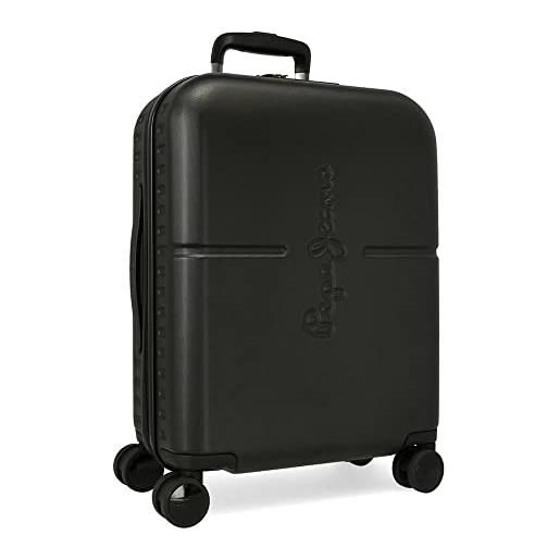Pepe Jeans highlight valigia da cabina, 40 x 55 x 20 cm, nero, 40x55x20 cms, valigia da cabina
