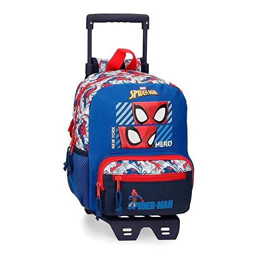 Marvel spiderman hero, bagagli borsa a tracolla bambini e ragazzi, blu (blue), talla unica
