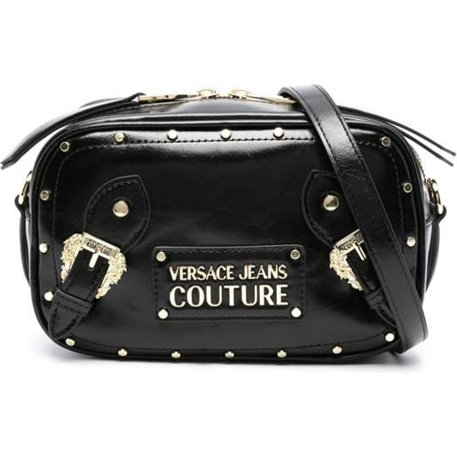 Versace Jeans Couture borsa a tracolla con logo - nero