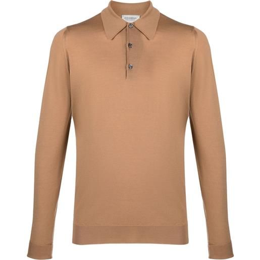 John Smedley polo dorset - marrone