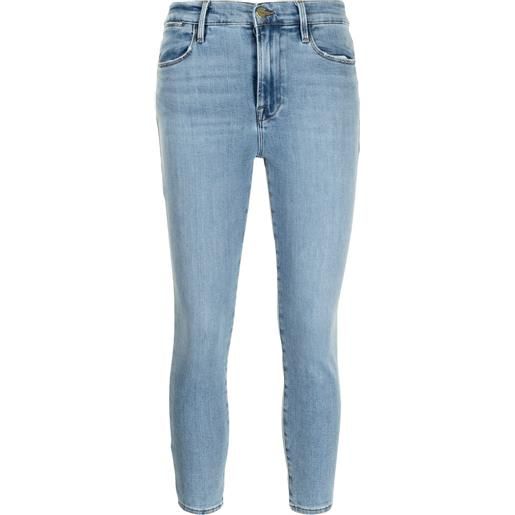 FRAME jeans crop le high - blu