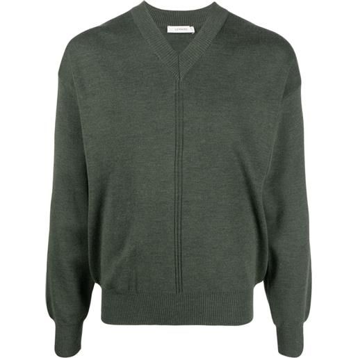 LEMAIRE maglione con scollo a v - verde