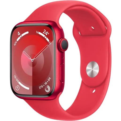 Apple watch series 9 gps cassa 45m in alluminio (product)red con cinturino sport band - m/l