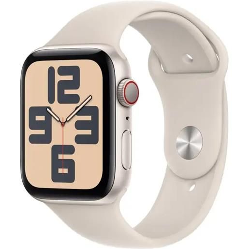 Apple watch se gps + cellular cassa 44mm in alluminio galassia con cinturino sport - s/m