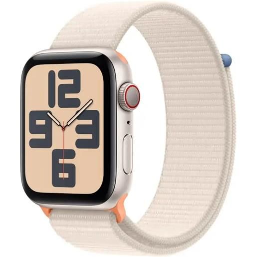 Apple watch se gps + cellular cassa 44mm in alluminio galassia con cinturino sport loop