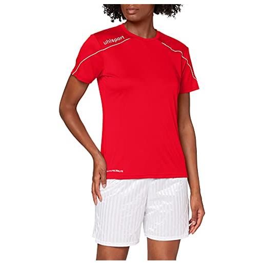 uhlsport stream 22 - maglia da donna, donna, maglietta, 100347904, rosso/bianco, xxl