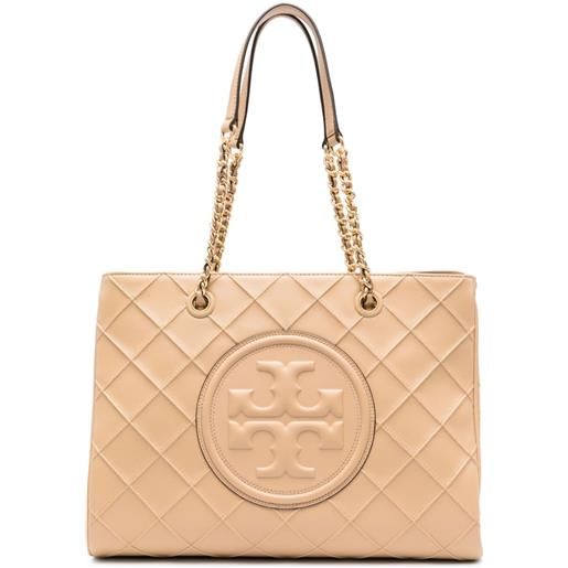 Tory Burch borsa tote fleming - toni neutri