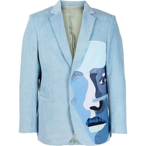 KidSuper blazer con design patchwork - blu