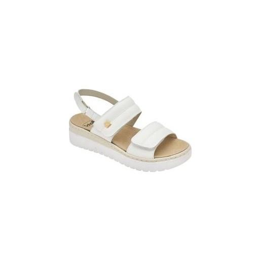 Scholl Shoes camaiore sandal leather woman off white 40 materiale pelle fodera tomaia similpelle sottopiede pelle scamosciata su