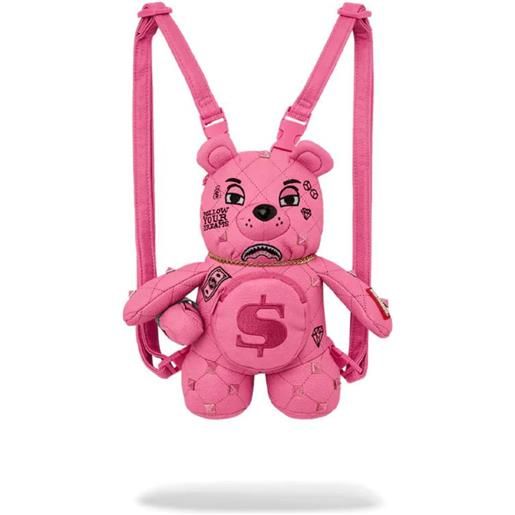 SPRAYGROUND zaino SPRAYGROUND pretty little pink punk mini bear backpack rosa 5555
